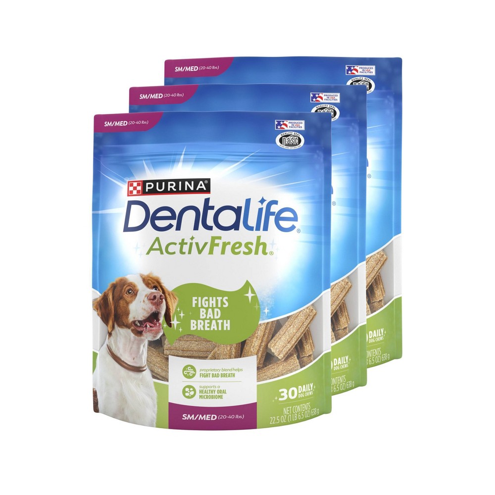 Photos - Dog Food Nestle Purina Chicken Dentalife Small/Medium Chewy Dog Treats - 3pc/30ct