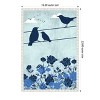 Amanti Art 3 Birds Blue by Jemma Morris Framed Canvas Wall Art - 3 of 4