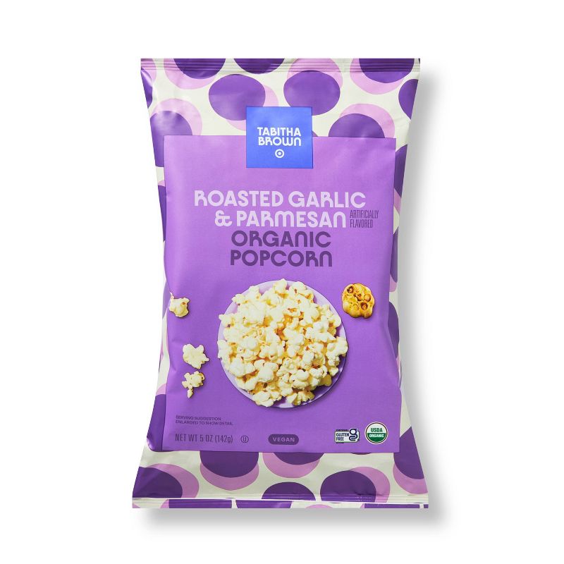 Roasted Garlic &#38; Parmesan Organic Popcorn - 5oz - Tabitha Brown for Target, 1 of 4