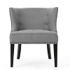 CAVINAS Contemporary Upholstered Accent Chair with Button Tufted Waffle Stitching & Nailhead Trim, Modern Armchair for Living Room, Bedroom - 2 of 4