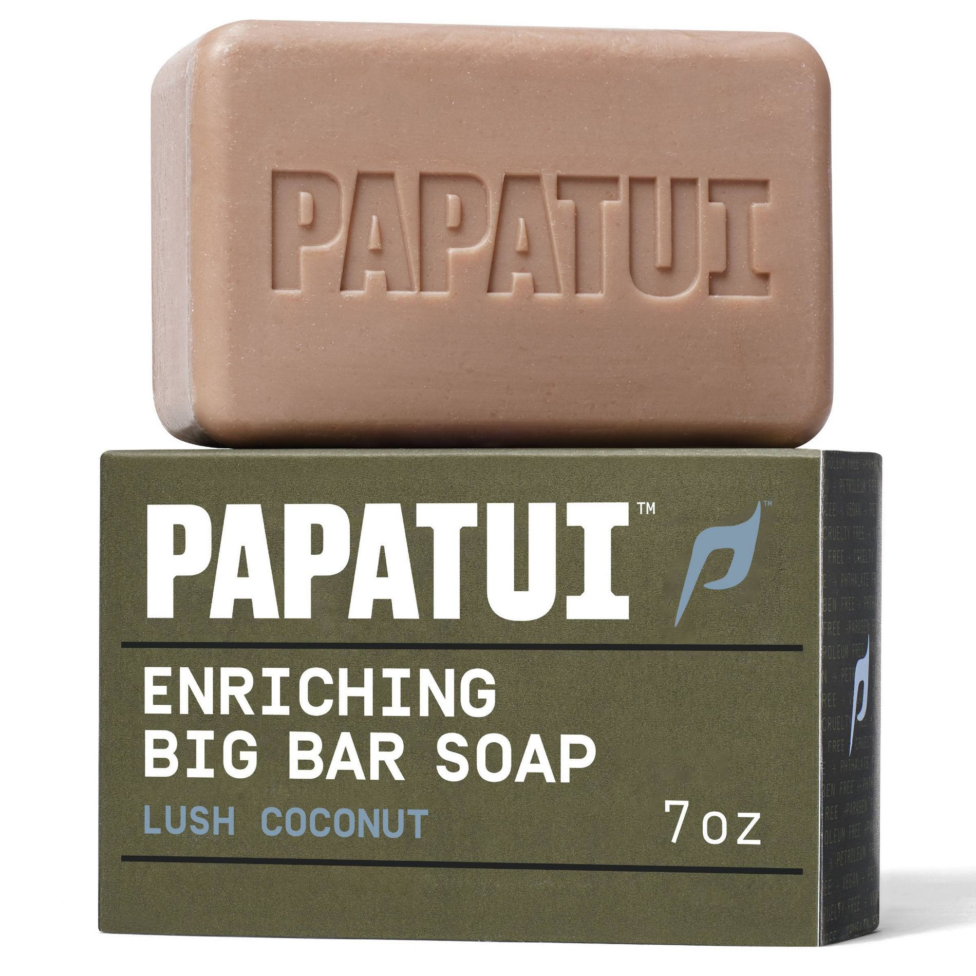 Papatui Enriching Men's Bar Soap Lush Coconut - 7oz