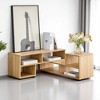 2-Piece Cube L-Shaped TV Stand,Adjustable Modern Media Console with Open Storage Bookcase Shelf for TVs up to 70", Free Combination Media Stand - 4 of 4