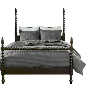 Gracie Mills Rogelio Hand-Quilted Channel Stitching Cotton Quilt Set - 1 of 4
