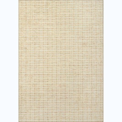 Checkered Easy Jute, Super Soft Rug for Bedroom, Soft Shaggy Plush for Bedroom Dining Room Non-Slip Stain Resistant Under Table Rug