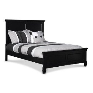 New Classic Furniture, Tamarack 3/3 Solid Wood Twin Bed in Black - 1 of 4
