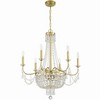 Crystorama Lighting Haywood 9 - Light Chandelier in  Aged Brass - 3 of 4