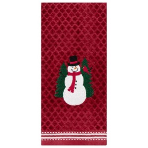 John Ritzenthaler Co. 100% Cotton Kitchen Towels Snowman Absorbent Dish Towels for Drying & Cleaning Soft & Durable (Set of 2) - 1 of 4