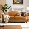 Bruno 78.75" Wide Genuine Leather Sofa with Solid Tapered Wood Legs|ARTFUL LIVING DESIGN - 2 of 4