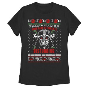 Women's Star Wars Ugly Christmas Sith Lord T-Shirt - 1 of 3