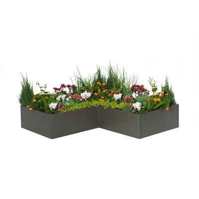 Vego Garden Tall Modern Outdoor Raised Bed Metal Outdoor Planter Box