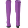 Perphy Women's Round Toe Zipper Block Heels Knee High Boots - 2 of 4