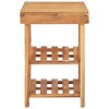 vidaXL Shoe Rack 35.4 in.x12.5 in.x18.1 in. Solid Acacia Wood - 3 of 4