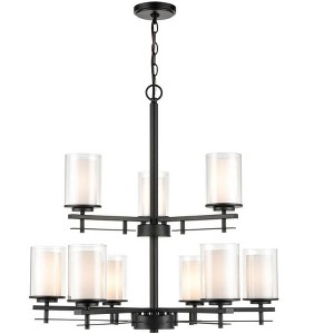Millennium Lighting Huderson 9 - Light Chandelier in  Matte Black - 1 of 1