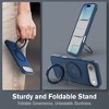 Vena For Apple iPhone 17 Air Case Magsafe, Magnetic Ring Kickstand, Shockproof Translucent Back Slim Protective Phone Case, Blue - 4 of 4