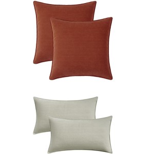 REGALWOVEN 4 Pcs Solid Chenille Soft Couch Throw Pillow Covers for Sofa Living Room Home Decor 20 x 20 Inch - 1 of 4