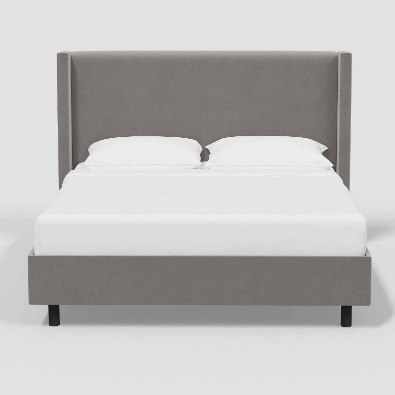 Austin Wingback Platform Bed in Luxe Velvet - Threshold™, 3 of 6