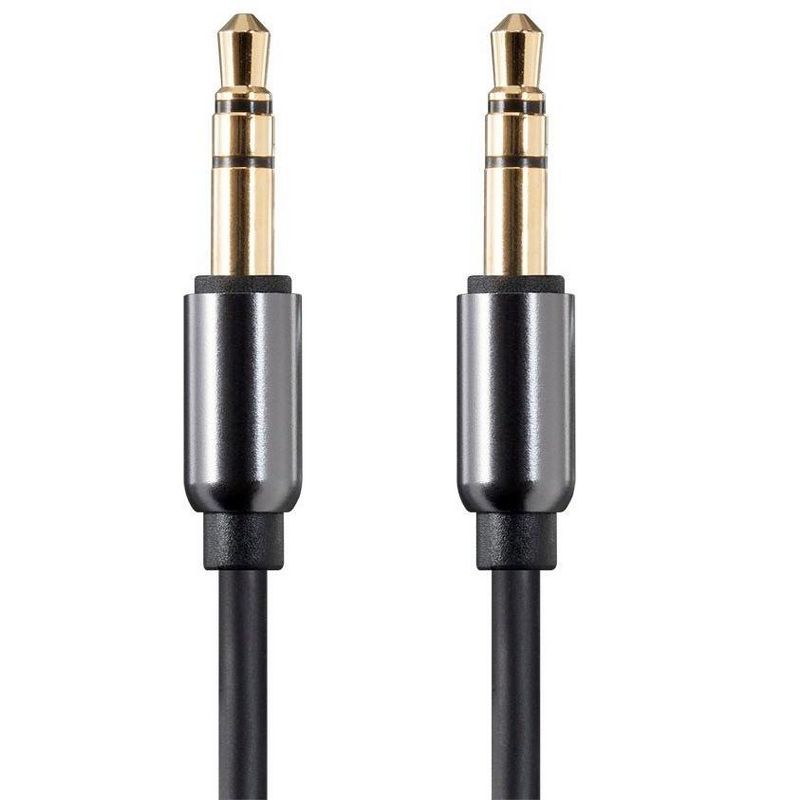 Monoprice Audio Cable - 3 Feet - Black | Auxiliary 3.5mm TRS Audio Cable - Slim, Durable, Gold plated for smartphone, mp3 player, laptop - Onyx Series, 3 of 6