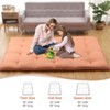 Japanese Floor Mattress Full Size, 54" x 80" Tatami Mat Foldable Japanese Floor Bed Roll Up Mattress Camping Sleeping Pad for Dorm RV Travel - 3 of 4