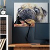 Stupell Industries Pug And Pizza Funny Dog Pet Animal Watercolor Painting Canvas Wall Art - 2 of 4