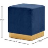 Meridian Furniture,Jax Velvet Ottoman/Stool - 3 of 4