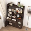 Okak Sideboard Cabinet, Bufft Cabinet with 4 Doors and 2 Drawers, Storage Cabinet for Living Room, Dining Room, Kitchen - 4 of 4