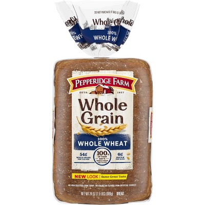 Pepperidge Farm 100% Whole Grain Whole Wheat Bread - 24oz