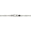 Black Bow Jewelry 2mm Sterling Silver, Solid Singapore Chain Necklace - 4 of 4