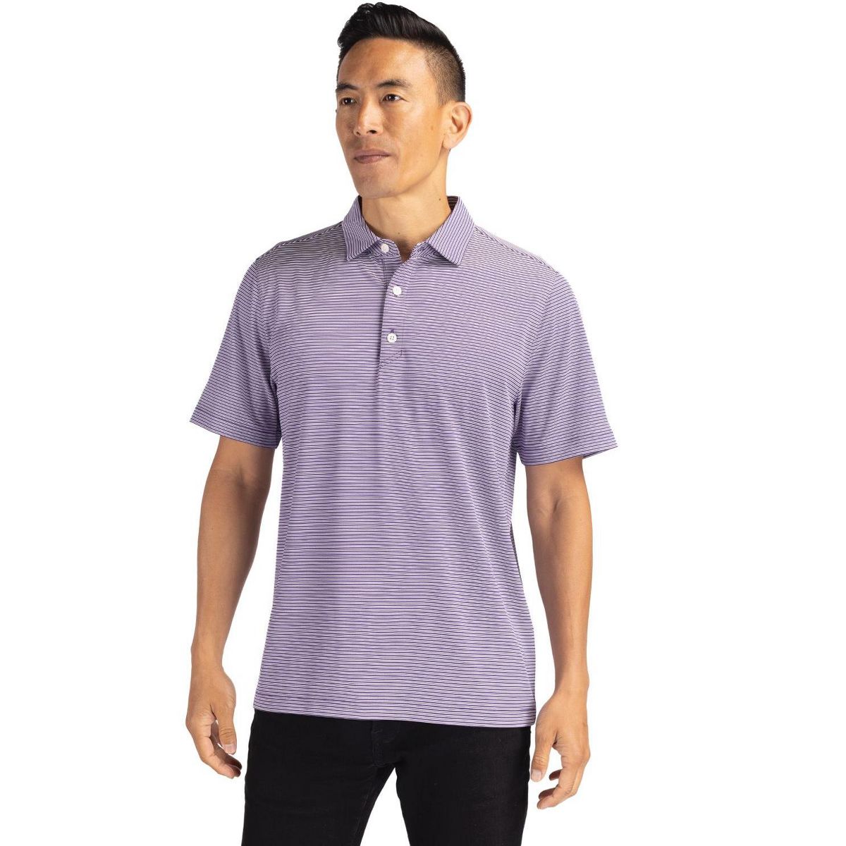 Cutter & Buck Forge Eco Double Stripe Stretch Recycled Mens Polo - thumbnail 9