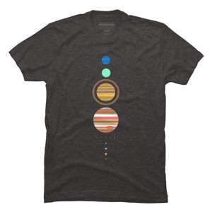 Men's Design By Humans Minimal Solar System By kellabell9 T-Shirt - 1 of 4