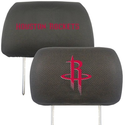 NBA Houston Rockets Embroidered Head Rest Cover Set - 2pc