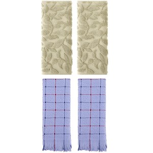 REGALWOVEN 4 Pcs Cotton Bathroom Absorbent Soft Boho Hand Towel - 1 of 4