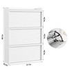 Acekool Flip Drawer Shoe Cabinet with Adjustable Shelves, Hidden Shoe Organizer for Entryway - 2 of 4