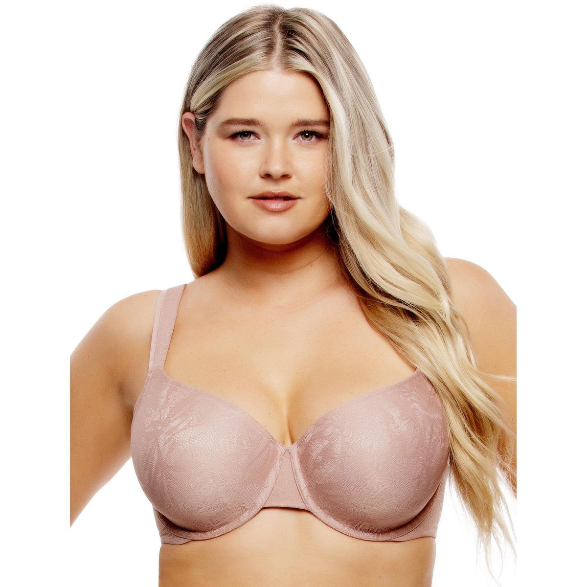 Women's Jessamine Side Smoothing T-Shirt Bra - Full Coverage, Comfortable, Elegant Lace, Back Smoothing - Felina - thumbnail 5