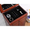 Stufurhome Locking Jewelry Armoire with 8 Drawer, Flip Top Mirror, 2 Side Doors, Wooden Jewelry Storage Cabinet Large Capacity, Cherry - 4 of 4