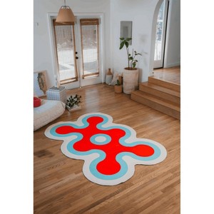 Lany Space Johann Banta Irregular Coral Design Rug - 1 of 4