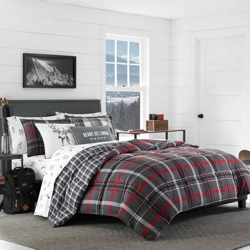 Plaid comforter deals queen