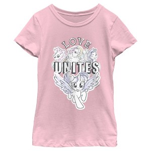 Girl's My Little Pony: Friendship is Magic Love Unites T-Shirt - 1 of 4