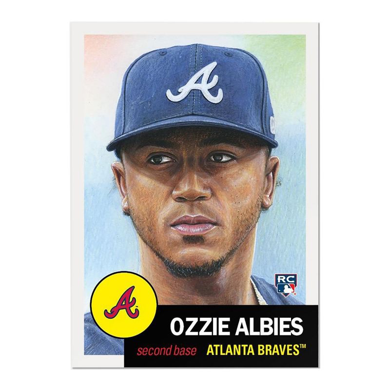 Topps Atlanta Braves #32 Ozzie Albies MLB Topps Living Set Card, 1 of 2