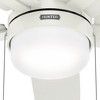 Hunter Fans 52" Anisten Lighted Ceiling Fan Fresh White Finish with Integrated LED Light Kit - 4 of 4