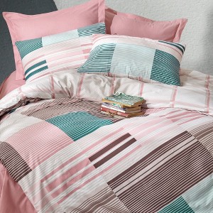 Sussexhome Modeline Collection High Quality Cotton Set, 1 Duvet Cover, 1 Fitted Sheet and 2 Pillowcases - 1 of 4