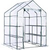 Greenhouse for Outdoor Gardening, 56.3"x56.3"x76.77" 6-Shelf Walk-In , Heavy Duty Metal Frame, All-Season Plant House for Patio & Yard - 4 of 4