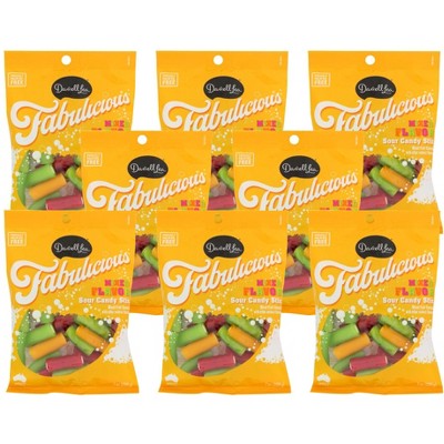Darrell Lea Mixed Flavor Sour Candy Sticks - Case of 8/7 oz