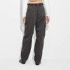 Women's Mid-Rise Barrel Cargo Pants - Wild Fable™ - 3 of 4