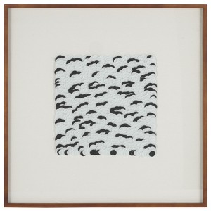 Nova - 30" X 30" - White/Black - Polyester/Wood/MDF/Glass - Framed Wall Art - WLA1901 - Safavieh - 1 of 4