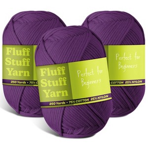 Hearth & Harbor Soft Yarn for Crocheting - Crochet & Knitting Yarn, 250 Yards Amigurumi Yarn, Cotton-Nylon Blend, Worsted Weight Yarn 4 - 1 of 4
