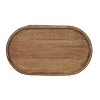 The Urban Port 36" Handcrafted Oval Coffee Table Intricate Cutout Design Brown - 4 of 4
