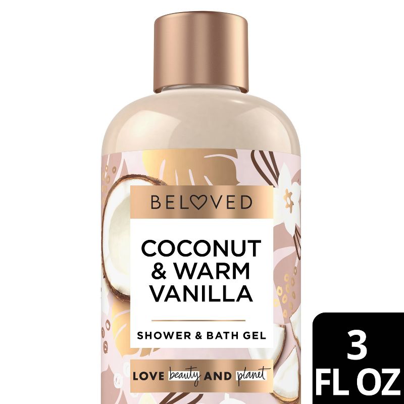 Beloved Mini Shower &#38; Bath Gel - Coconut &#38; Warm Vanilla - Travel Size - 3 fl oz, 1 of 12