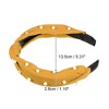Unique Bargains Women's Satin Knotted Pearl Headband 1.1 Inch Wide 1 Pc - 4 of 4