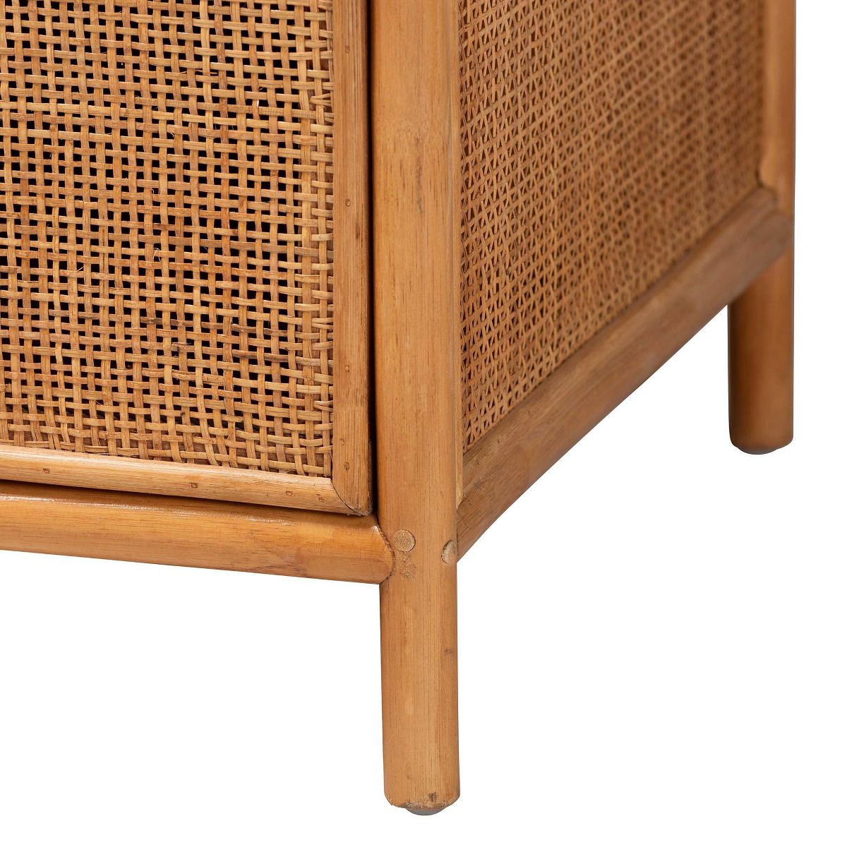 bali & pari Sampit Natural Rattan 4  Drawer Storage Cabinet Light Honey - thumbnail 6