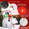 Karl Home Lighted Santa Claus Rides Polar Bear Christmas Outdoor Decoration - 3 of 3